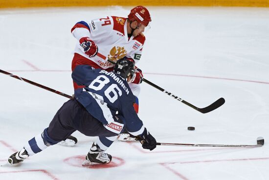 Ice hockey. Channel One Cup. Russia vs. Finland