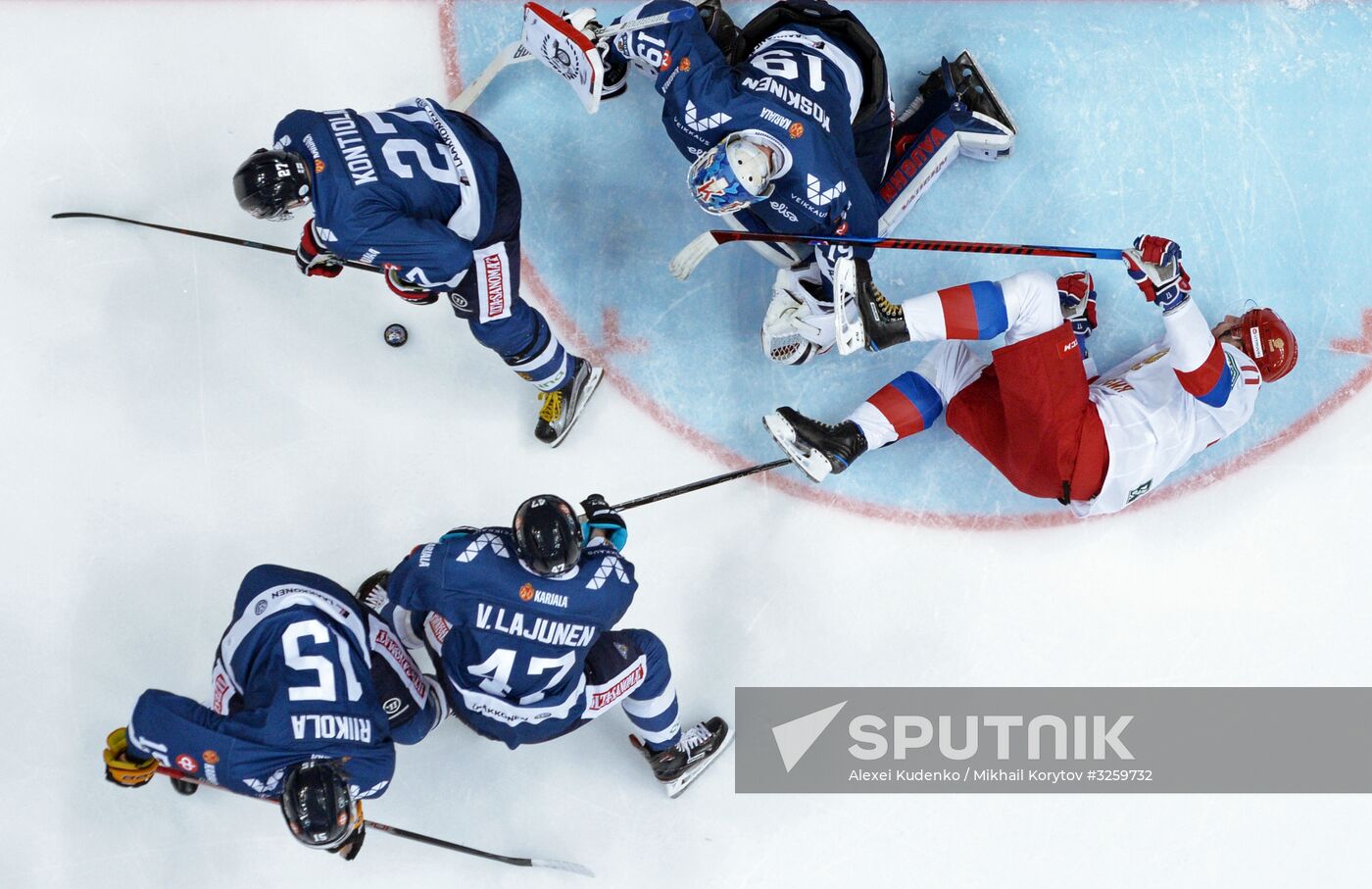 Ice hockey. Channel One Cup. Russia vs. Finland