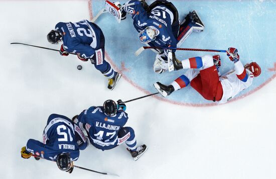 Ice hockey. Channel One Cup. Russia vs. Finland