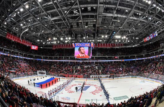 Ice hockey. Channel One Cup. Russia vs. Finland