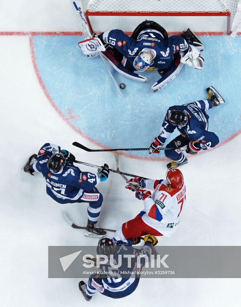 Ice hockey. Channel One Cup. Russia vs. Finland