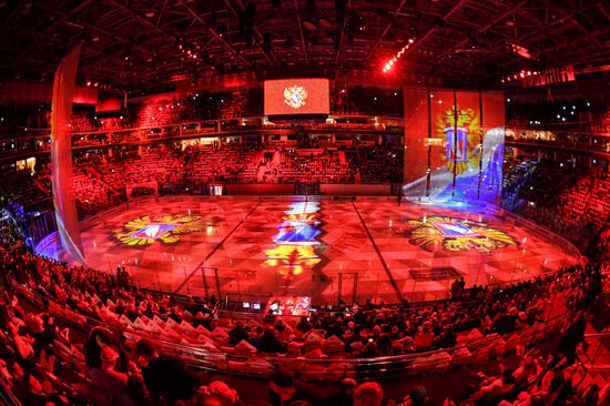 Ice hockey. Channel One Cup. Russia vs. Finland