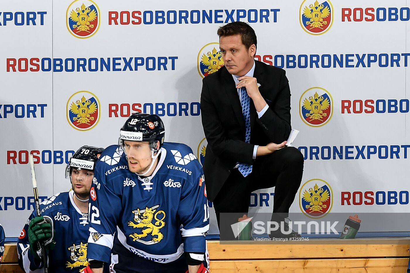 Ice hockey. Channel One Cup. Russia vs. Finland