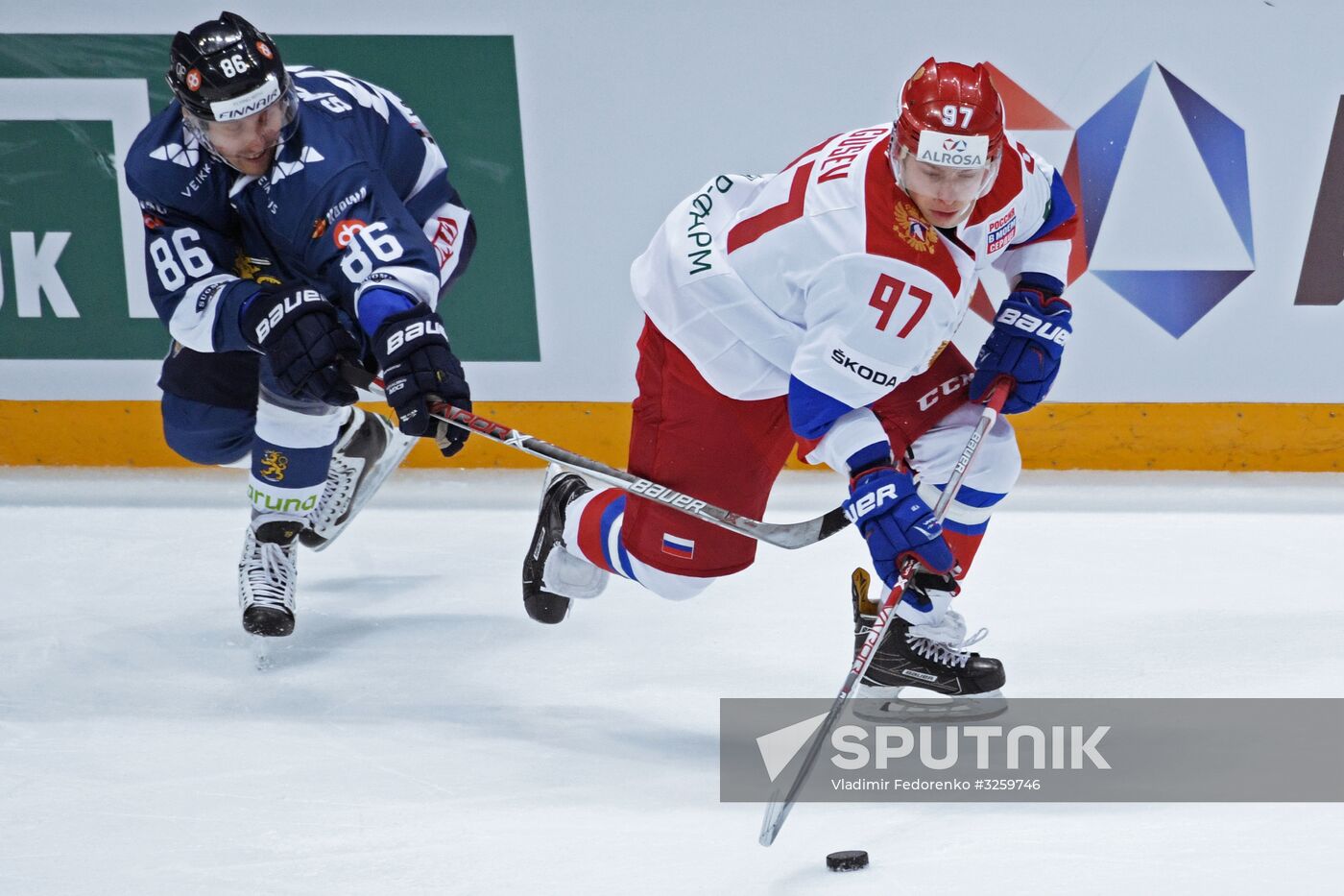 Ice hockey. Channel One Cup. Russia vs. Finland