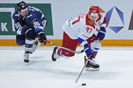 Ice hockey. Channel One Cup. Russia vs. Finland