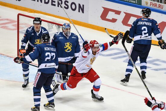 Ice hockey. Channel One Cup. Russia vs. Finland