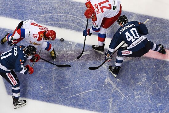 Ice hockey. Channel One Cup. Russia vs. Finland