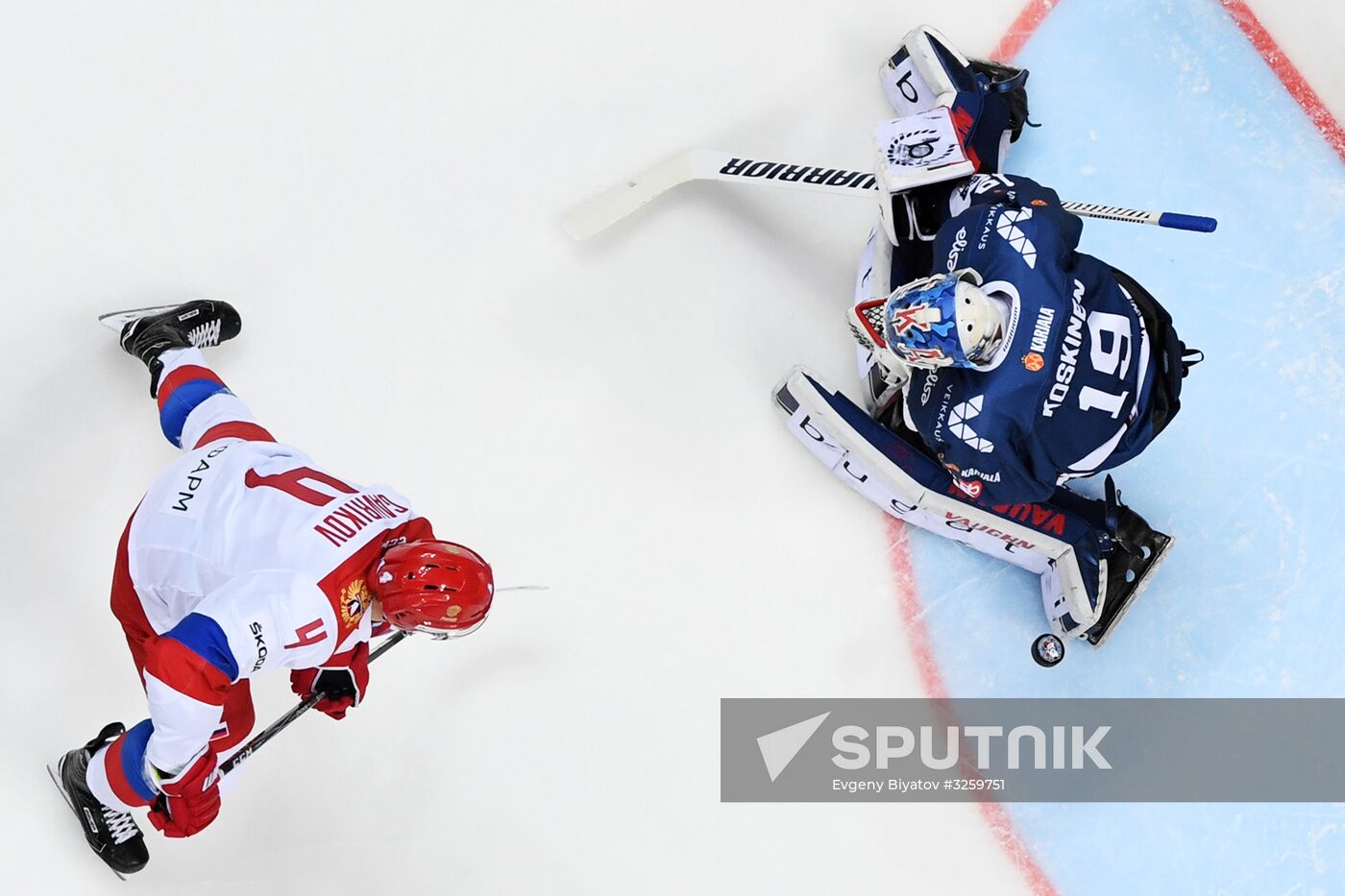 Ice hockey. Channel One Cup. Russia vs. Finland
