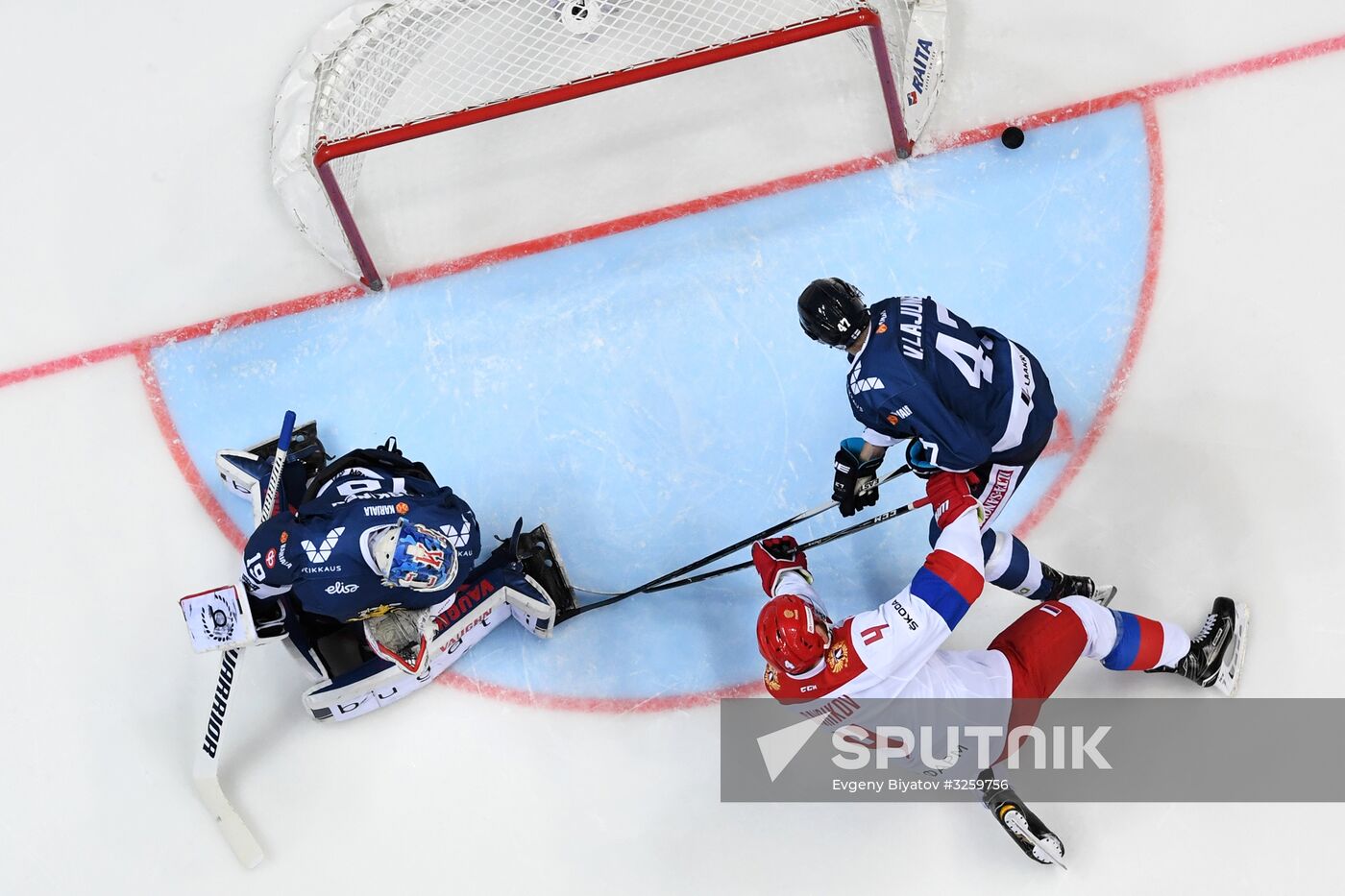 Ice hockey. Channel One Cup. Russia vs. Finland