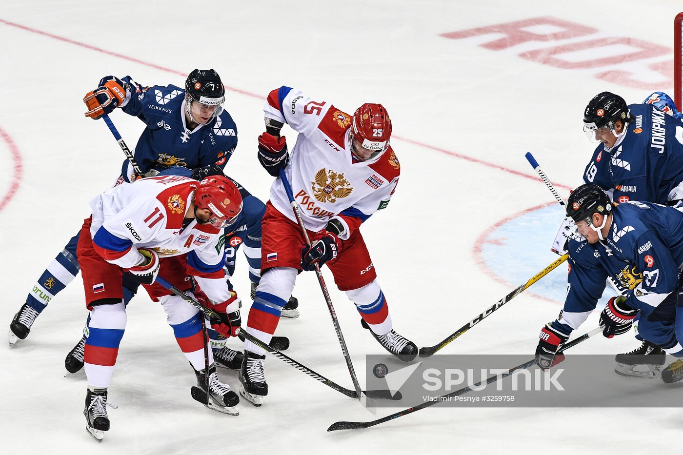 Ice hockey. Channel One Cup. Russia vs. Finland