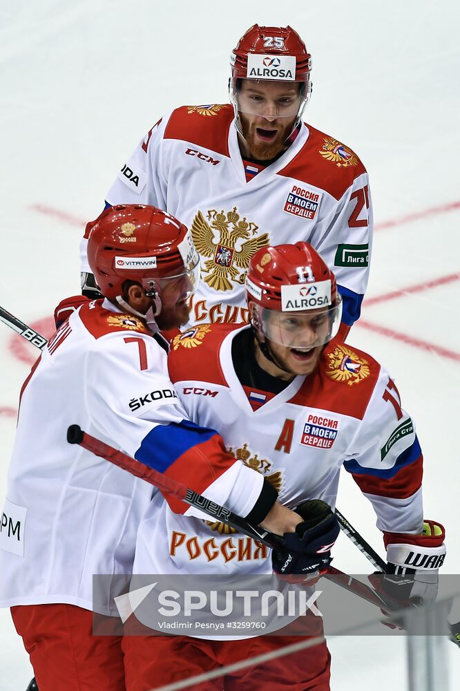 Ice hockey. Channel One Cup. Russia vs. Finland
