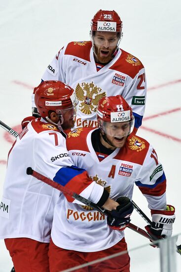 Ice hockey. Channel One Cup. Russia vs. Finland
