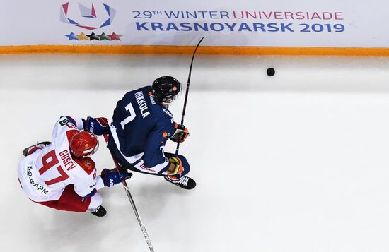 Ice hockey. Channel One Cup. Russia vs. Finland