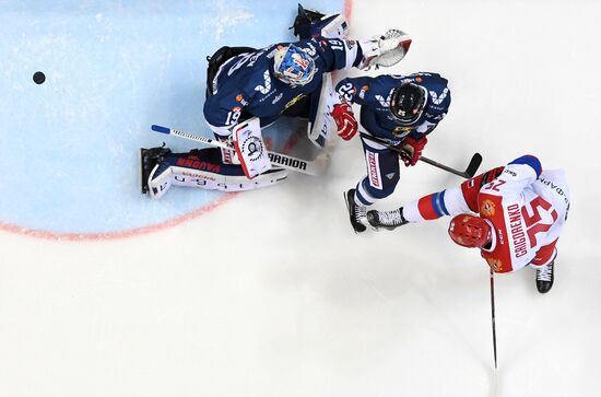 Ice hockey. Channel One Cup. Russia vs. Finland