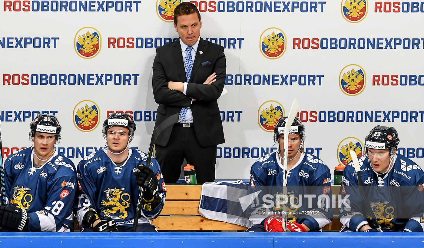 Ice hockey. Channel One Cup. Russia vs. Finland