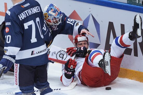 Ice hockey. Channel One Cup. Sweden vs. Czech Republic