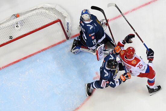 Ice hockey. Channel One Cup. Sweden vs. Czech Republic