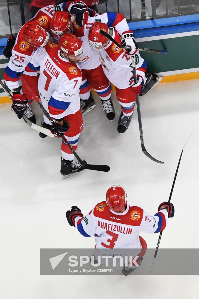 Ice hockey. Channel One Cup. Russia vs. Finland