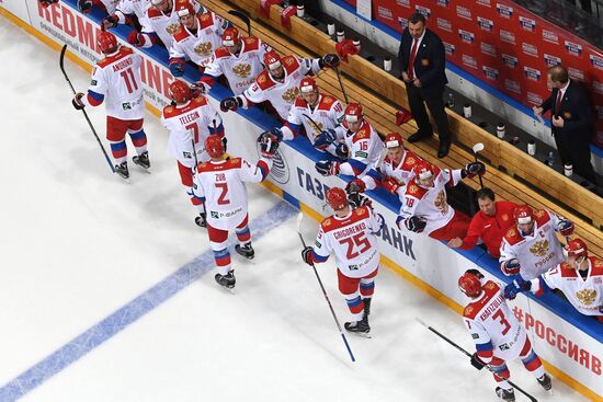 Ice hockey. Channel One Cup. Russia vs. Finland