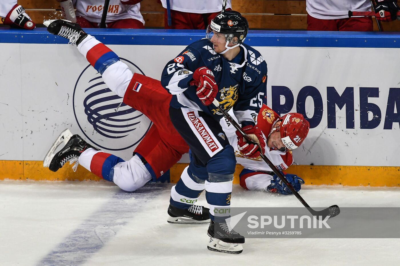 Ice hockey. Channel One Cup. Russia vs. Finland