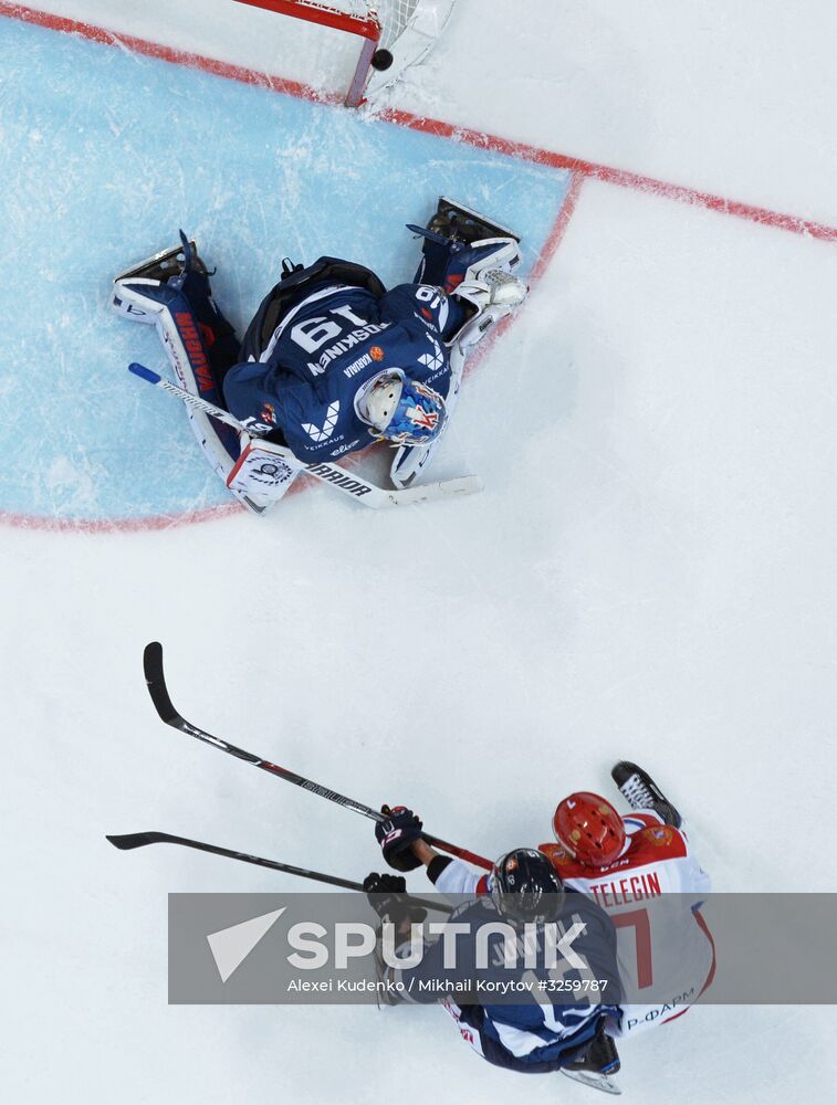 Ice hockey. Channel One Cup. Russia vs. Finland