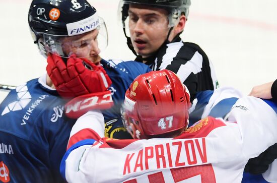Ice hockey. Channel One Cup. Russia vs. Finland