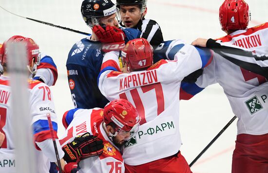 Ice hockey. Channel One Cup. Russia vs. Finland