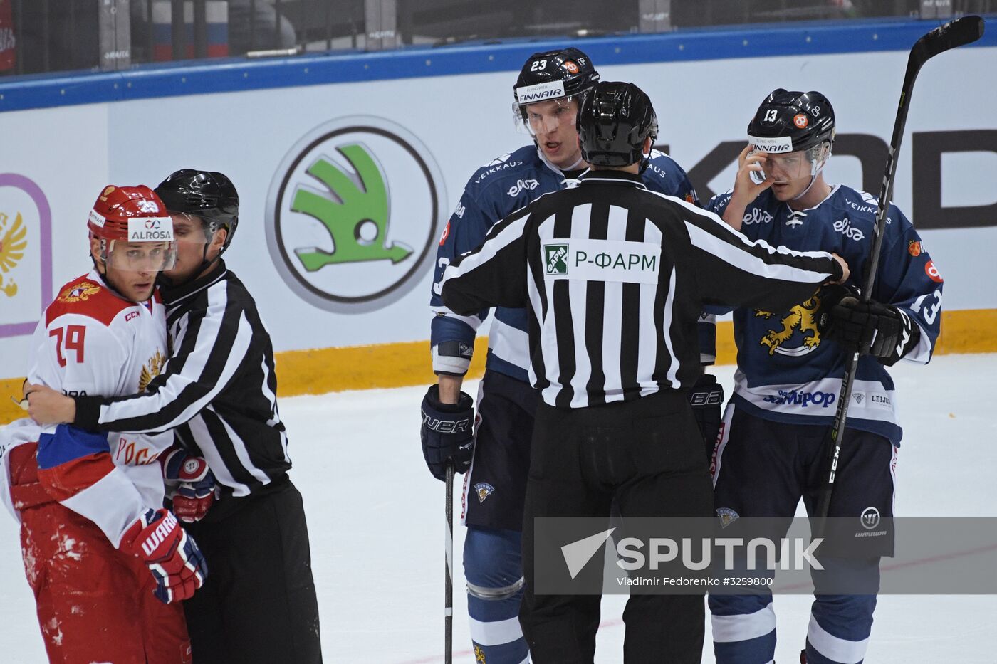 Ice hockey. Channel One Cup. Russia vs. Finland