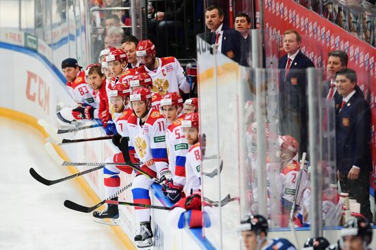 Ice hockey. Channel One Cup. Russia vs. Finland