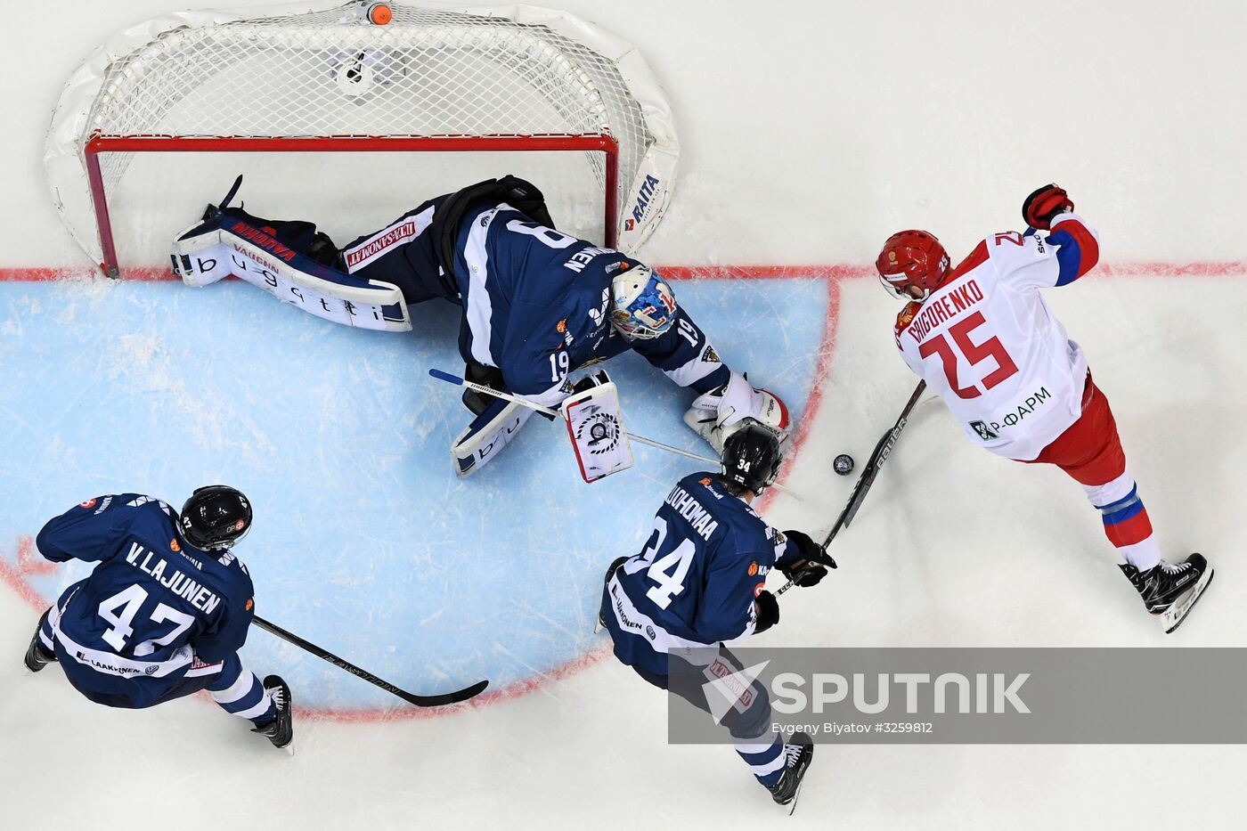 Ice hockey. Channel One Cup. Russia vs. Finland
