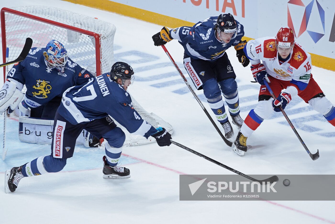 Ice hockey. Channel One Cup. Russia vs. Finland