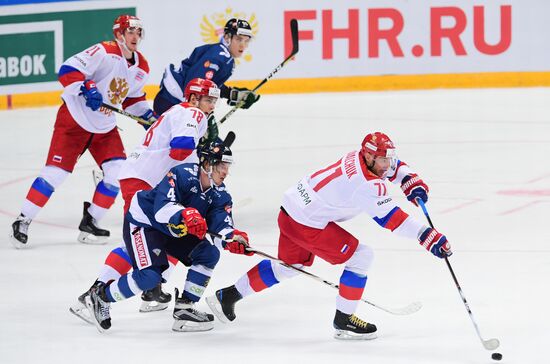 Hockey. Channel One Cup. Russia vs. Finland