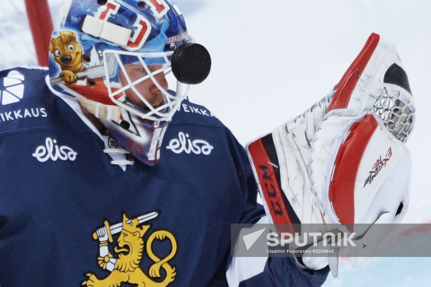 Ice hockey. Channel One Cup. Russia vs. Finland