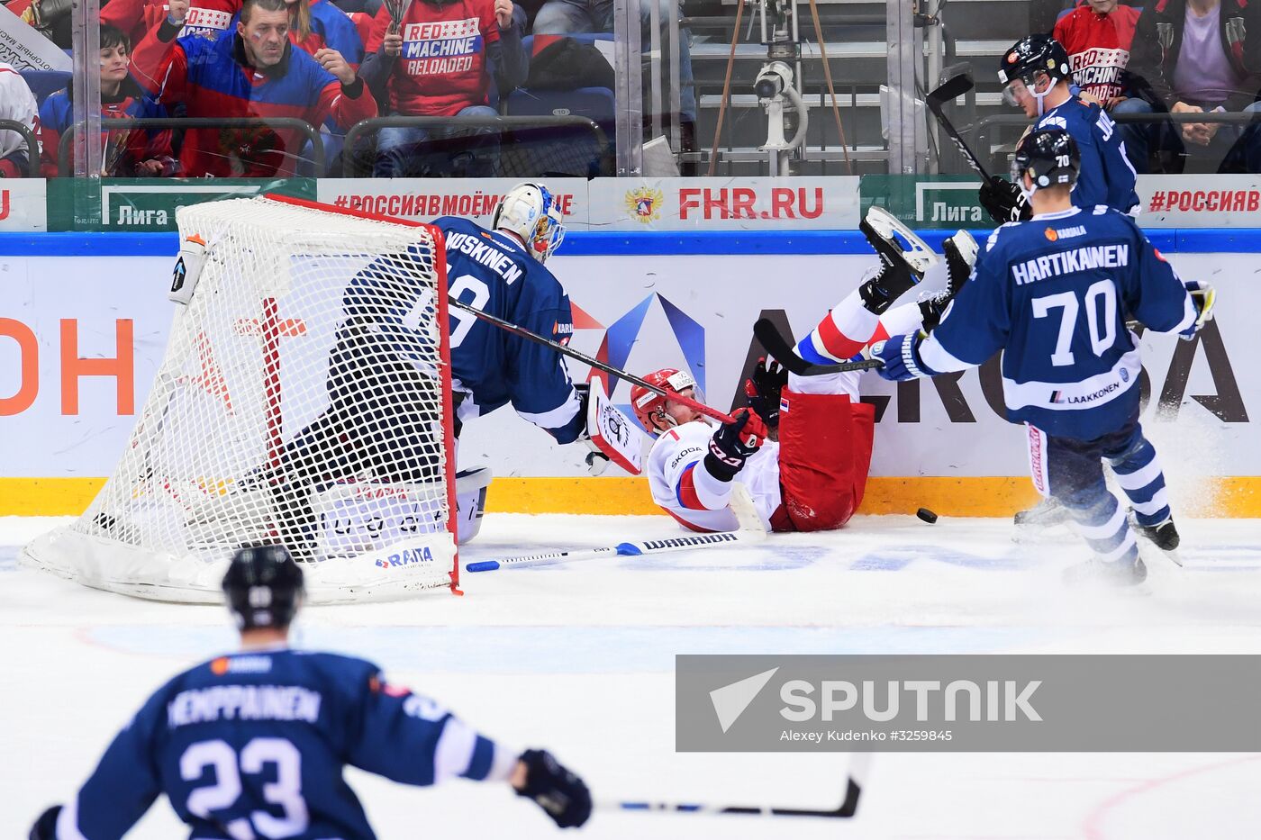 Ice hockey. Channel One Cup. Russia vs. Finland