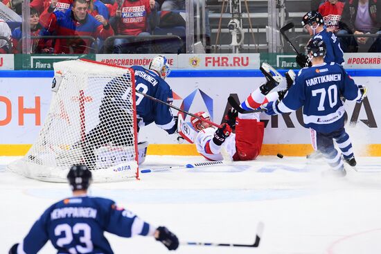 Ice hockey. Channel One Cup. Russia vs. Finland