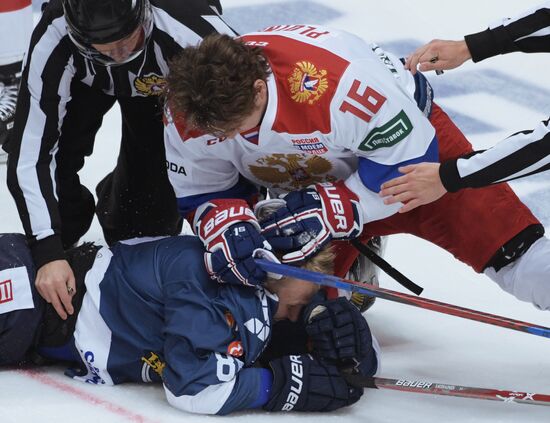 Ice hockey. Channel One Cup. Russia vs. Finland
