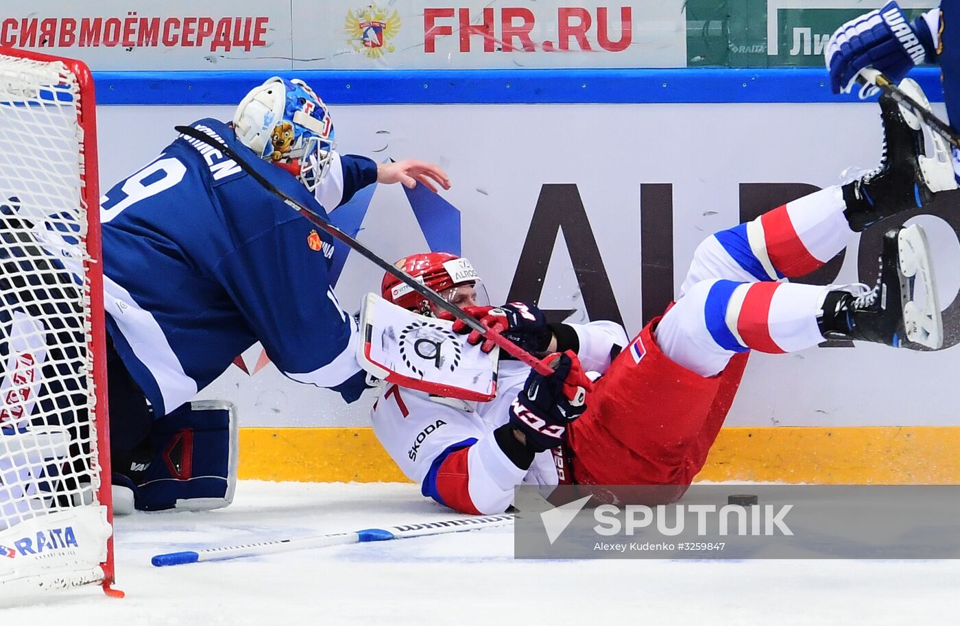 Ice hockey. Channel One Cup. Russia vs. Finland