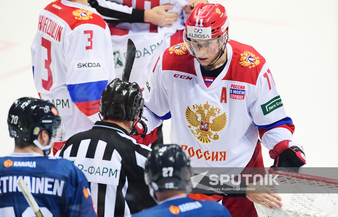 Ice hockey. Channel One Cup. Russia vs. Finland
