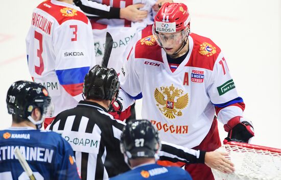 Ice hockey. Channel One Cup. Russia vs. Finland