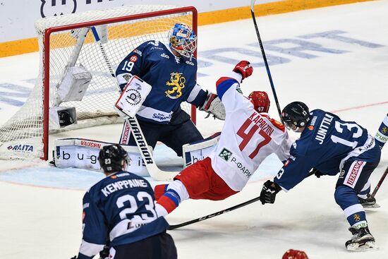 Ice hockey. Channel One Cup. Russia vs. Finland