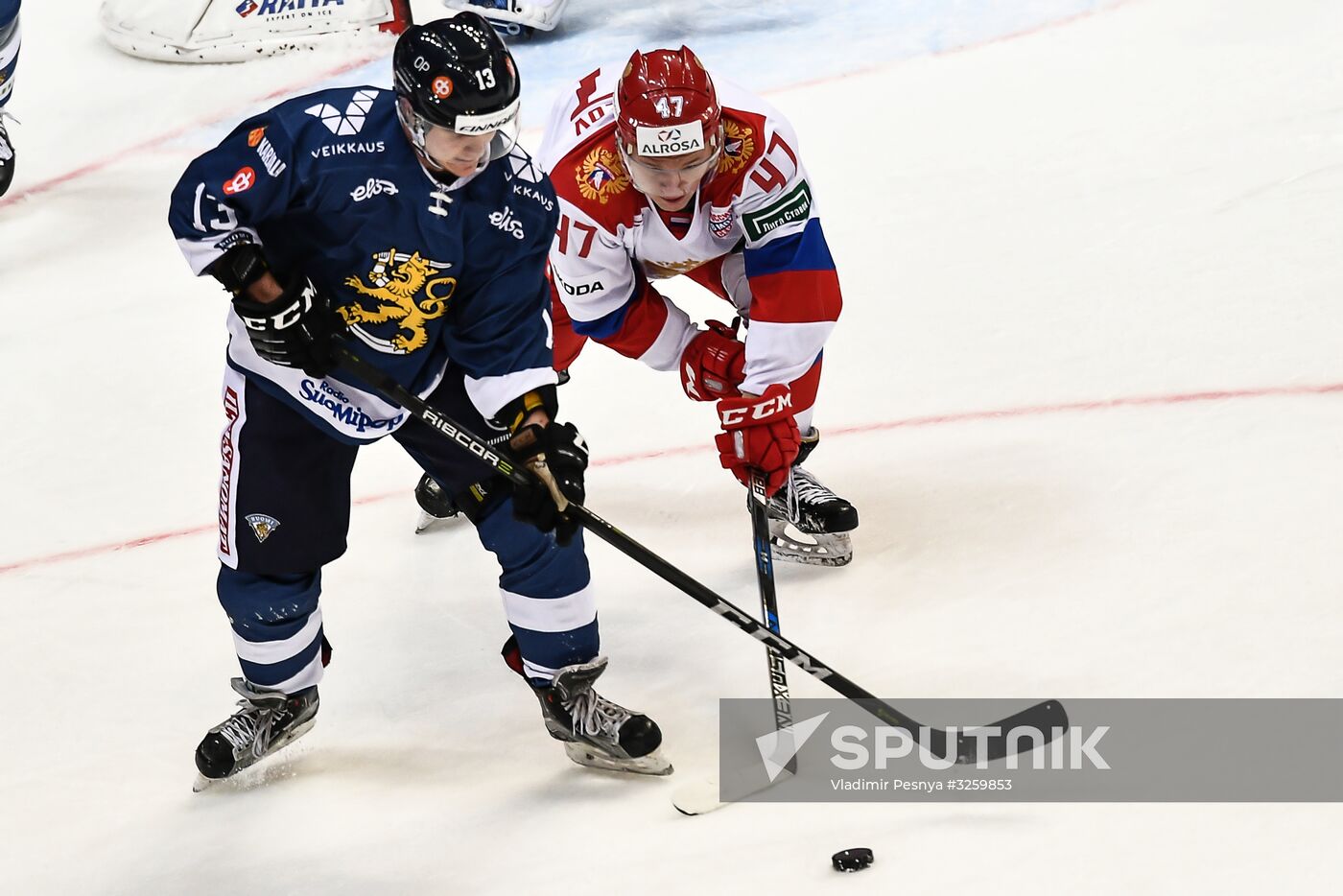 Ice hockey. Channel One Cup. Russia vs. Finland