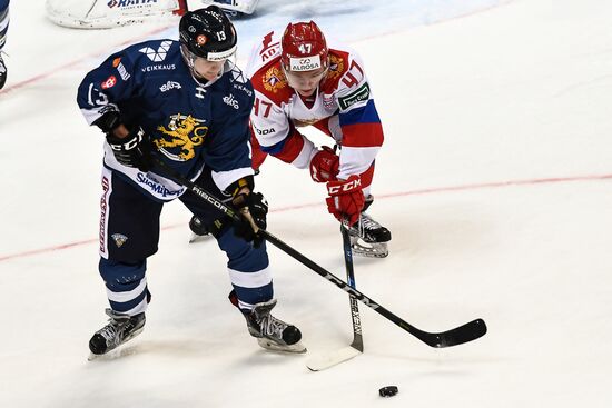 Ice hockey. Channel One Cup. Russia vs. Finland