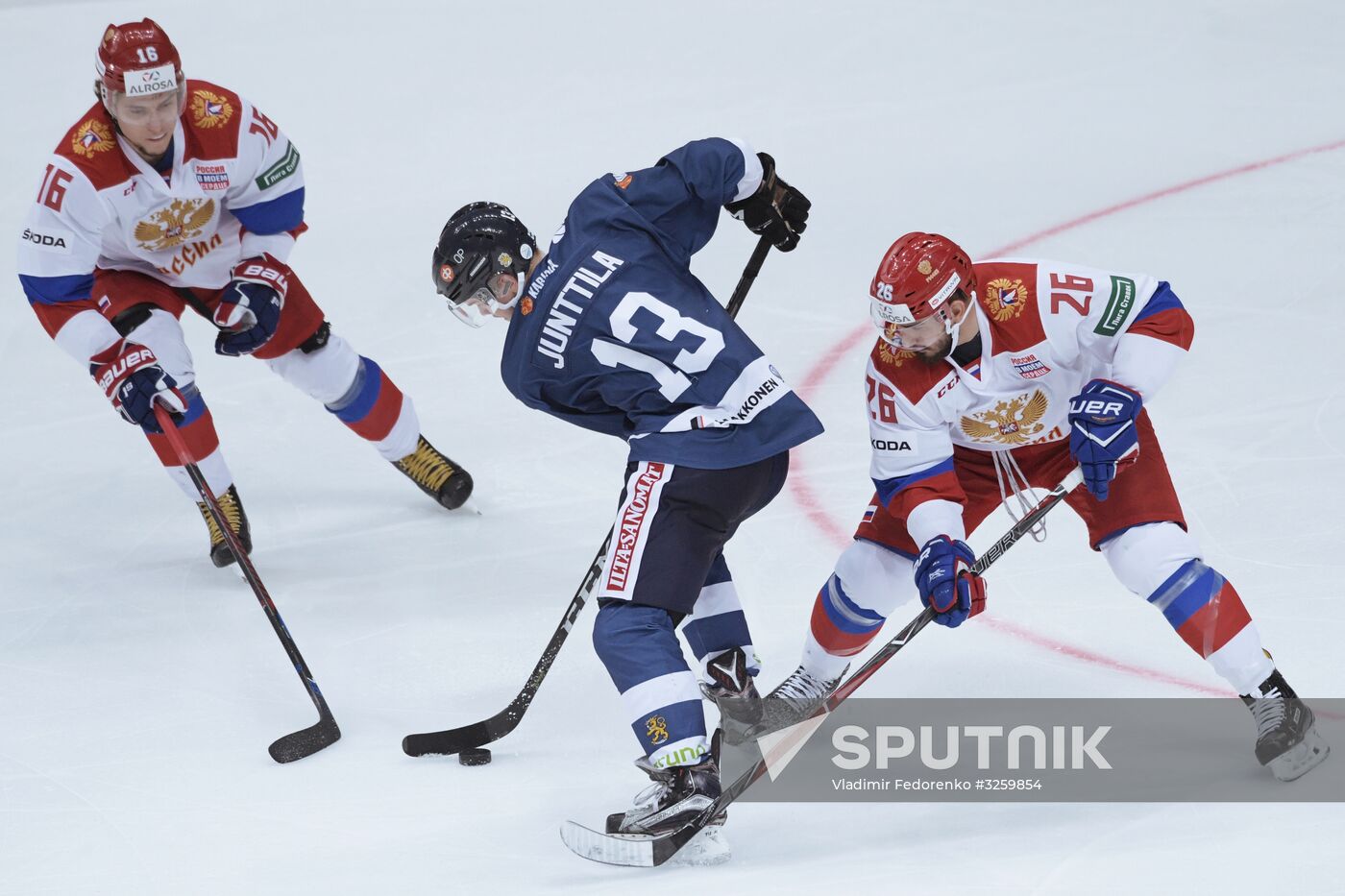 Ice hockey. Channel One Cup. Russia vs. Finland