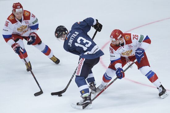 Ice hockey. Channel One Cup. Russia vs. Finland