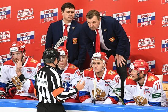 Ice hockey. Channel One Cup. Russia vs. Finland