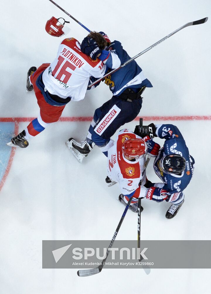 Ice hockey. Channel One Cup. Russia vs. Finland