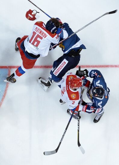 Ice hockey. Channel One Cup. Russia vs. Finland