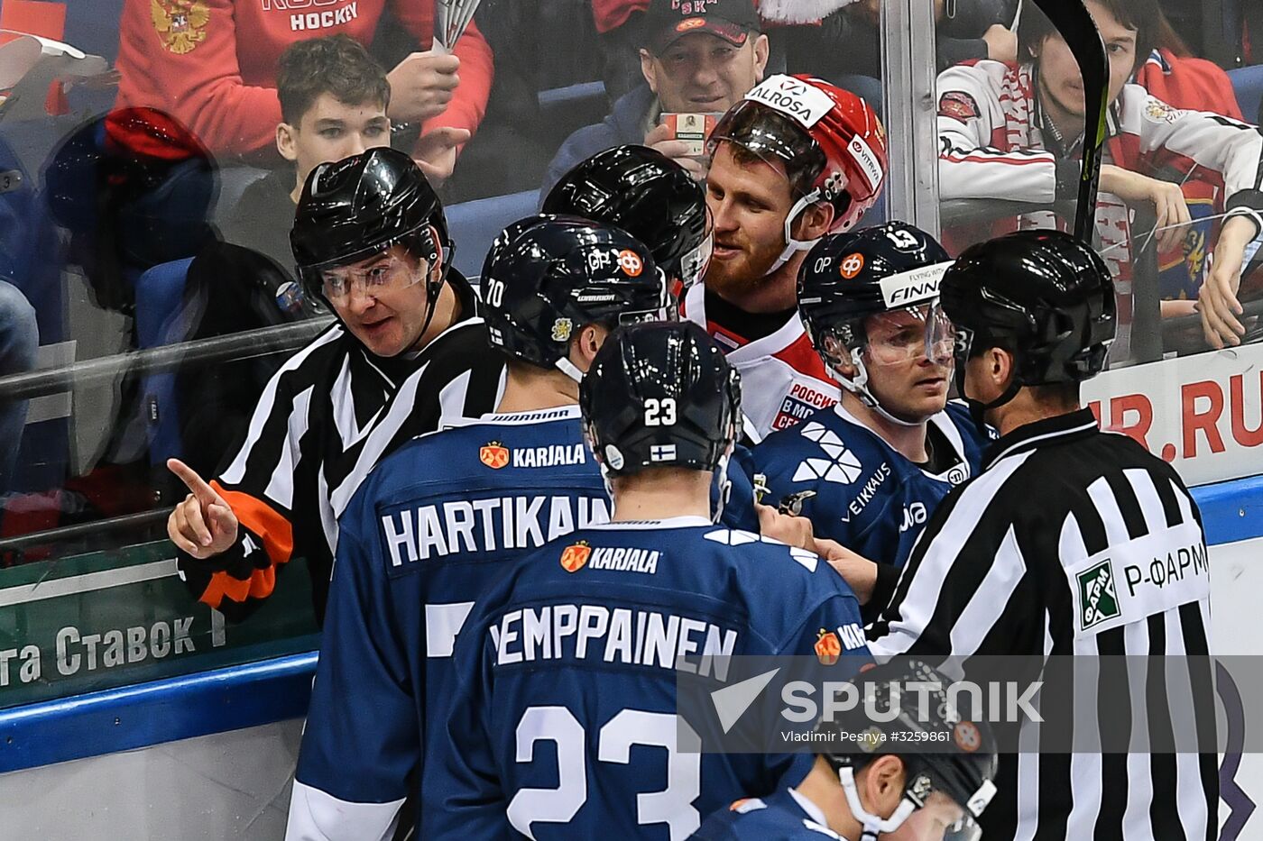 Ice hockey. Channel One Cup. Russia vs. Finland