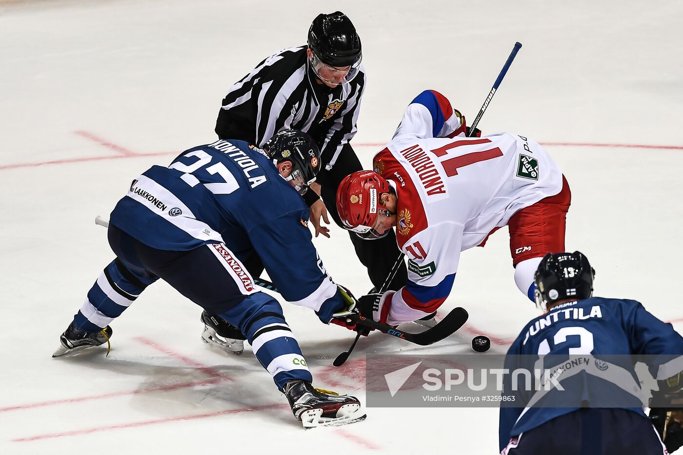 Ice hockey. Channel One Cup. Russia vs. Finland