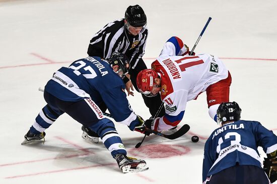 Ice hockey. Channel One Cup. Russia vs. Finland